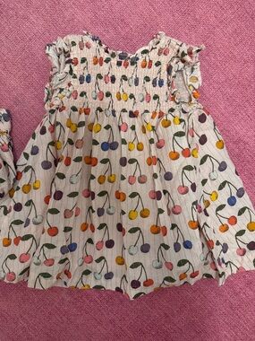 Pink Chicken Cherry Dress and Bloomers